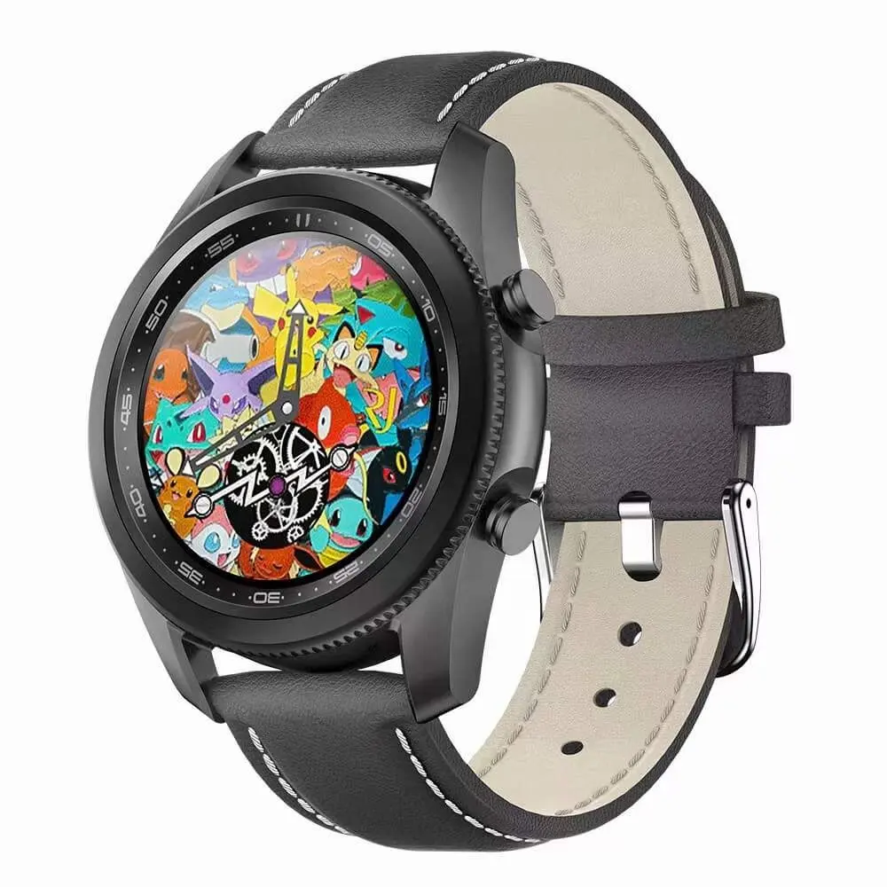 Z57 runde Smart Watch Lederarmbänder Herzfrequenz Serie 8 für Ios Android Smartwatch Fitness Tracker wasserdichte Uhr z57