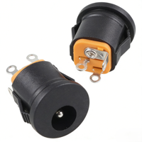Conector de Alimentación DC, Cable USB de Audio y Video, Conector Hembra Negro Modelo YH-DC