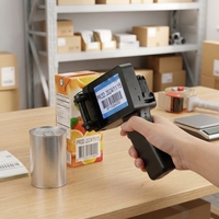 Imprimante jet d'encre portable 12,7 mm/25,4 mm haute définition pour le codage de date sur cartons et sacs
