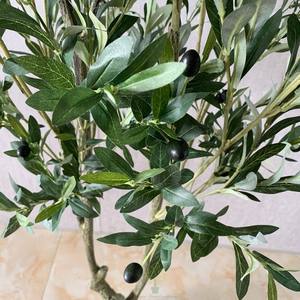 Vente en gros de plantes artificielles <span class=keywords><strong>pour</strong></span> décoration d'intérieur Bonsaï Faux <span class=keywords><strong>olivier</strong></span> vert Hortensia Type en <span class=keywords><strong>pot</strong></span> - Product Image 5