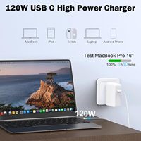 Chargeur USB-C 96W pour MacBook Pro 16, 15, 14, Air 13 pouces, adaptateur d'alimentation pour ordinateur portable Thunderbolt, livré avec un câble USB-C