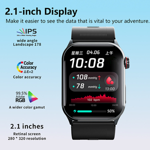 Reloj Inteligente F530 con Bomba de Aire, Presión Arterial, Frecuencia Cardíaca, ECG, Temperatura Corporal, Monitoreo de Salud, Alarma de Caídas, Rastreador de Actividad Física - Product Image 5