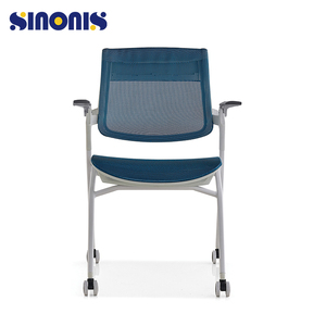 Silla de malla elevadora de estilo moderno Sinonis con reposabrazos ajustables en 3D y altura del asiento ajustable para uso comercial en la oficina - Product Image 2