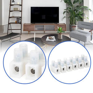 Blocco di terminali PA12, 6 pin, concavo H, colore bianco - ideale per connessioni elettriche e garantendo la sicurezza in - Product Image 2