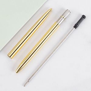 Personalized High End Simple Twist Slim <b>Pen</b> With Printing Custom Logo Fine Metal Body Barrel Clips Silver Black Hotel Ballpoint - Product Image 5