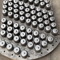 Plateaux de distillation moulés par injection en acier inoxydable 304L 316L, plateaux à bulles pour l'industrie chimique