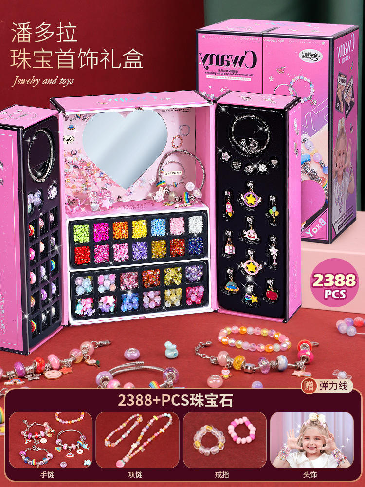 385 créateur de bijoux perlé [emballage de boîte fendue]