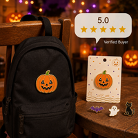 Broche mignonne Citrouille Souriante en émail souple, Bijou d'Halloween effrayant, Badges métalliques personnalisés en gros, Usine OEM