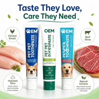 Pâte dentifrice pour chiens PET, formule à base de plantes pour dents sensibles, protection contre les caries, soin dentaire anti-sensibilité, pâte nettoyante pour animaux de compagnie
