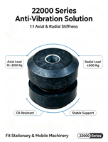 Support moteur en caoutchouc pour camion lourd, résistant à l'huile, amortisseur anti-vibrations, isolation omnidirectionnelle des vibrations et du bruit