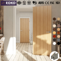 Porte intérieure en bois MDF moderne personnalisable EOKO pour les constructeurs, pour appartements, vente en gros