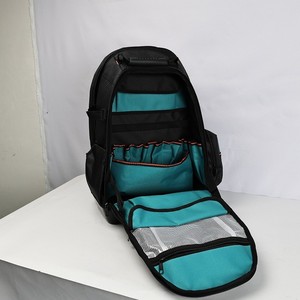 Sac à outils pour électriciens, sac à outils en tissu Oxford épaissi, sac à dos de grande capacité pour réparation et rangement électriques - Product Image 4