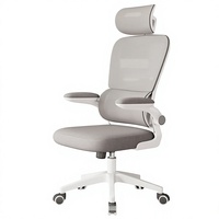 Chaises de bureau de direction de luxe en maille pour meubles ergonomiques adaptatifs à double dossier et soutien lombaire