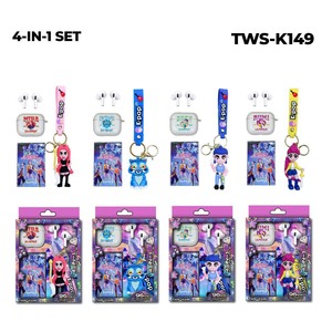 Auriculares Inalámbricos TWS-K149 con Bluetooth, Caja Sorpresa con Tarjeta y Figura de Demon Hunter Girl Group - Product Image 4