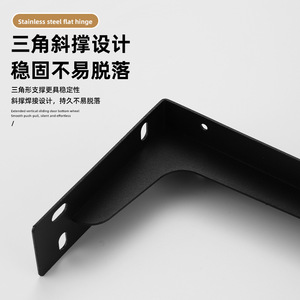 L-Shaped Heavy Duty Bracket Stainless Steel 2.0mm Thickness Wall Mounted Storage Shelf Support Frame - Product Image 1