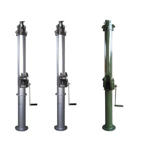 Mât télescopique en acier <span class=keywords><strong>3M</strong></span> pour antenne, avec trépied et treuil manuel pour télécommunications - Product Image 4