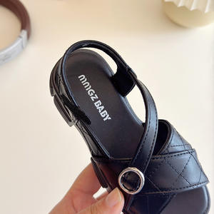 Sandalias de Tacón Inclinado con Punta Abierta y Plataforma Gruesa para Mujer, Sandalias de Playa de Metal con Remaches a la Moda, Zapatos Suaves para Mujer - Product Image 3