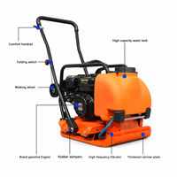 Compacteur à plaque vibrante pour moteur Honda 90kg personnalisé équipement de compactage du sol