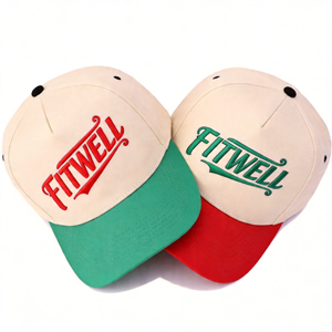 Casquette de baseball en coton à 5 panneaux avec broderie personnalisée du logo - Product Image 1