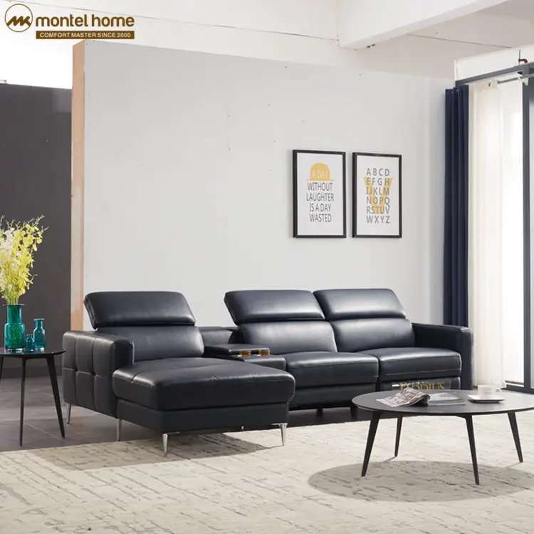 Montel modüler kesit kanepe kanepe türkiye oturma odası mobilya Recliner koltuk takımı alman Modern tarzı L şekilli çekyat