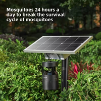 Lampe anti-moustiques LED solaire étanche avec inhalateur de CO2, indice IP65, répulsif extérieur pour cour et jardin