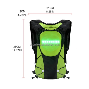 กระเป๋าจักรยานกระเป๋าจักรยานกระเป๋าเป้สะพายหลัง LED สัญญาณไฟเลี้ยวกระเป๋านิรภัยกีฬากลางแจ้งขี่จักรยานวิ่งตั้งแคมป์ - Product Image 4