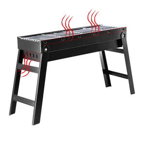 Venta caliente tipo carbón <span class=keywords><strong>barbacoa</strong></span> Metal plegable <span class=keywords><strong>barbacoa</strong></span> parrilla Charbroiler para Camping Picnics fiesta en la playa - Product Image 2