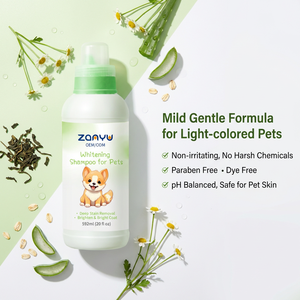 Factory Private Label Eco Friendly Gentle <strong>Dog</strong> <strong>Whitening</strong> <strong>Shampoo</strong> Deep Brightening Coat Professional Pet Grooming OEM Custom Logo - Product Image 3