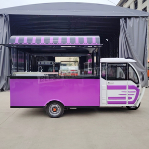 Vélo mobile de restauration de rue en fibre de verre à 3 roues pour café, chariot à beignets, petite <span class=keywords><strong>remorque</strong></span> électrique de restauration - Product Image 3