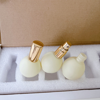 NOUVEAU portable 10ml morandi mat bleu rose jaune ampoule forme sphérique vaporisateur de parfum en verre