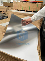 1.22*2.44m 1220*1830mm 0.8mm 1-6mm Argent Doré Double Face Acrylique Miroir Feuille Adhésif Collé Feuille De Plastique