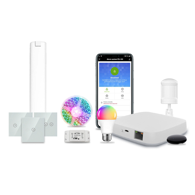 2026 New Arrival Zigbee Smart Home System with Alexa Voice Control Function Suitable for Home and Hotel