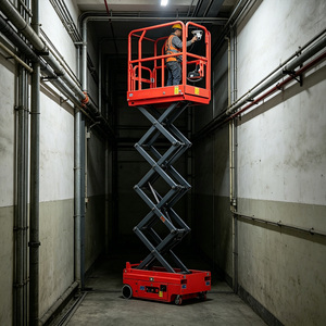 Plataforma Elevadora Compacta Telescópica Tipo Tijera para Construcción, 300kg 320kg 6m 10m, Directo de Fábrica para Exteriores - Product Image 1