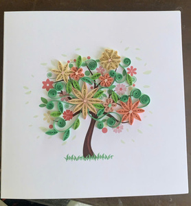 Carte en quilling 3D faite à la main, artisanat en papier détaillé pour des messages sincères, des cadeaux et des moments spéciaux - Product Image 2