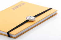 Cuaderno Casebound personalizado de primera calidad con banda elástica y Fob para la escritura diaria, la Oficina, la escuela, la toma de notas