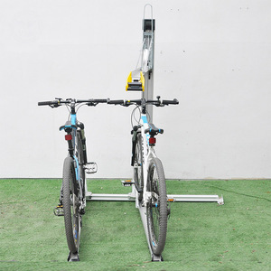 Portabiciclette con chiusura <span class=keywords><strong>a</strong></span> chiave Automtico per esterni <span class=keywords><strong>a</strong></span> doppio strato portabiciclette per commerciali Motobike sistema di <span class=keywords><strong>parcheggio</strong></span> moderno deposito biciclette - Product Image 5