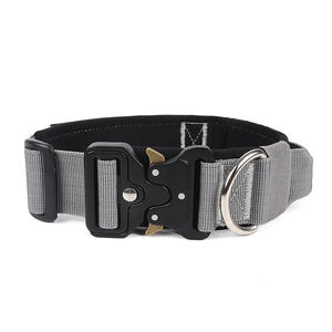 <span class=keywords><strong>Collar</strong></span> de perro personalizable para mascotas pequeñas y grandes, logotipo de 1-2 pulgadas, hebilla de Metal ajustable en relieve, <span class=keywords><strong>Collar</strong></span> táctico de nailon acolchado para perro - Product Image 3