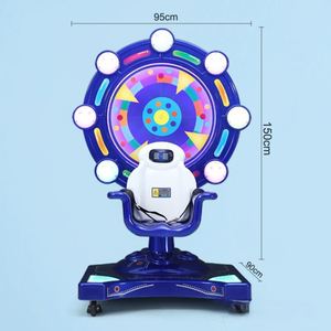 Máquina de Juegos Operada con Monedas con Luces LED de Colores, Máquina de Juegos de Rueda de la Fortuna con Rotación de 360 Grados, Juego Infantil - Product Image 2