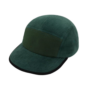 Unstructured OEM Custom High Quality Corduroy <b>Flat</b> Brim 5 Panel Plain Snapback Hat Camping Sun Protection Sports <b>Cap</b> for <b>Men</b> - Product Image 5