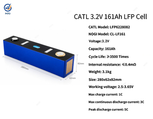 CATL 3.2V 161Ah LiFePO4 Batterijcel LFP6228082 Hoge Ontladings Lithium Batterijcel LFP Batterijcellen voor EV Energieopslag - Product Image 2