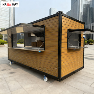 Café en conteneur maritime, kiosque préfabriqué, design contemporain, optimisation de l'espace - Product Image 4