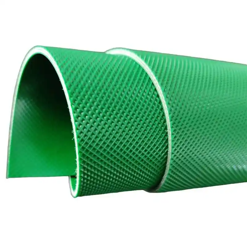 YONGLI correa de PVC negro diamante verde buen precio áspero superior Fabricación de China al por mayor cinta transportadora personalizada