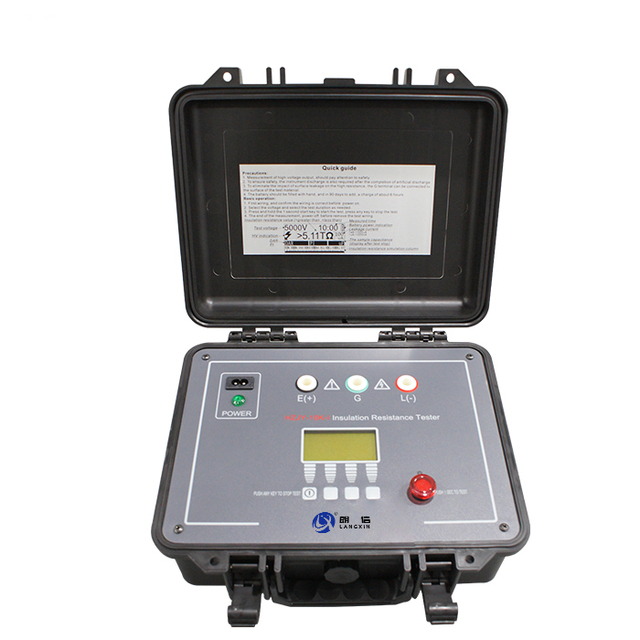 LANGXIN HZJY-10K-I High Voltage Insulation Resistance Tester 1 Year Warranty High Accuracy IP55 Protection Portable Intelligent