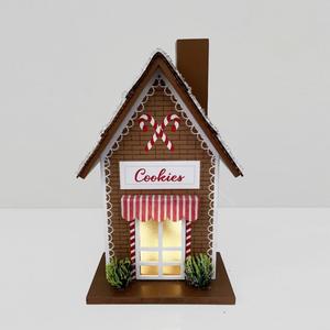 Arbre <span class=keywords><strong>Led</strong></span> Ornements De Noël Décorations Maison En Pain D'épice Avec Lumière <span class=keywords><strong>Led</strong></span> Maison En Pain D'épice De Noël - Product Image 1