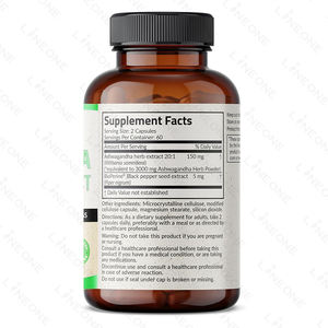 <span class=keywords><strong>Ashwagandha</strong></span> แคปซูลเสริมความแข็งแรงพิเศษ3000มก.,ยาเม็ดช่วยผ่อนคลายความเครียดอาหารเสริมสกัดจาก <span class=keywords><strong>Ashwagandha</strong></span> - Product Image 2