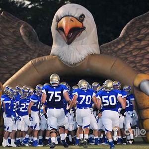 Özelleştirilmiş dev maskot Vikings şişme futbol topu korsan tüneli giriş tenis maç tüneli - Product Image 4