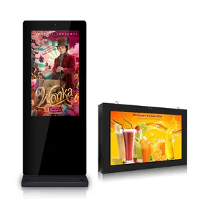 Kỹ thuật số biển và hiển thị 32 43 49 inch quảng cáo ngoài trời kiosk hiển thị Máy nghe nhạc quảng cáo tất cả trong một PC hệ thống Android