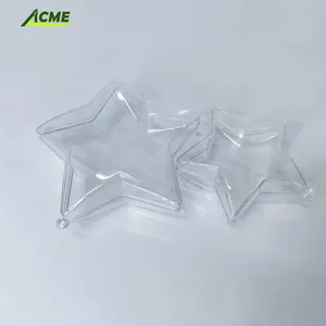 clear transparent 4.5cm PS box and lid stock wholesale food grade plastic acrylic toy display protective storage cover and case