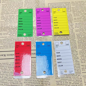 ป้ายแขวน PP หลายสีสำหรับบริการยานยนต์, ป้ายรถยนต์รูปสี่เหลี่ยมผืนผ้าพิมพ์ UV/ซิลค์สกรีน ล้างทำความสะอาดได้, ขายส่งจำนวนมาก - Product Image 3