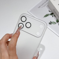 Coque de téléphone ultra-fine antichoc à couverture intégrale effet givré mat pour iPhone 17 Pro Max 17 Air 16 15 Plus 14 13 12 Pro Transparente